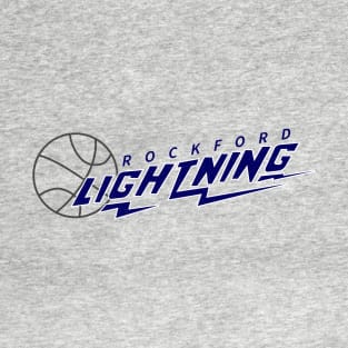 Defunct Rockford Lightning CBA Basketball 1986 T-Shirt